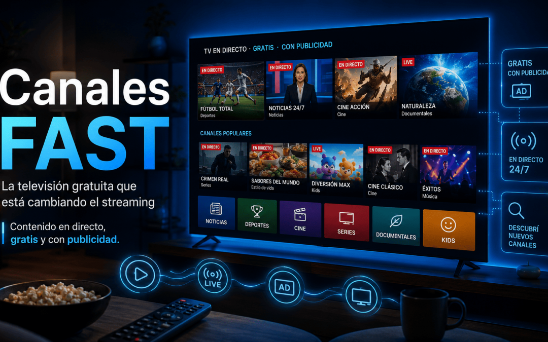 Qué son los canales FAST y por qué están cambiando la televisión gratuita